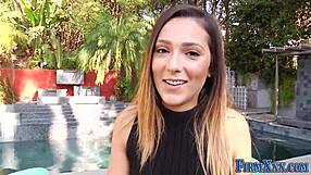 Pretty Brunette Teen Receives Intense Facial