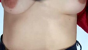 Playing with a belt and spanking myself