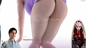 Apocalust 5 - Milf flashes upskirt in sexy lingerie with young anime babe