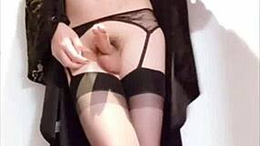 selena shemale in high heels masturbating suggestively