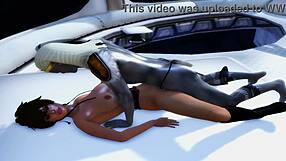 Nulle's adventures: licking ass and riding cock in 3D. 😏