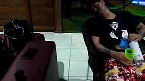 Cuckold Watches Anal Creampie During Billiards