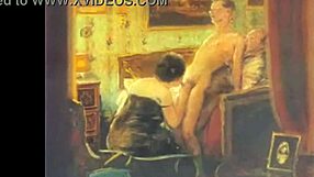 Lidenskapelige vintage erotiske tegninger som vekker sjelen