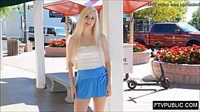 Fresh Teen Flashes Pussy In Public Park