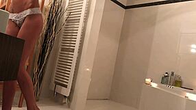 watch my petite girlfriend in the bath with hidden cam