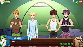 Twink Teen Plays Naughty Game with Young Friend in Anime Hentai Style