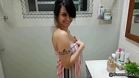 gween black after bath blowjob and cum