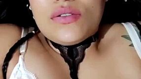 Look at her beautiful face of pleasure as she masturbates for you, Bluee