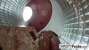 Passionate Shower Moments with Christy and Dahlia