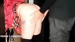 two strangers fuck me in gloryhole and cum on my boots?