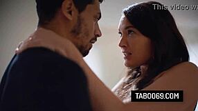 Katrina Colt cheats on her husband, fucking his stepbrother roughly in taboo lust.