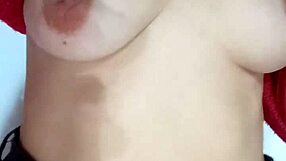 Playing with a belt and spanking myself