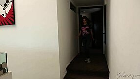 Shyla Jennings and Sasha Heart dive into lesbian fun on the bed.