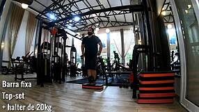 Back workout with flexibility training.