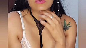 Look at her beautiful face of pleasure as she masturbates for you, Bluee