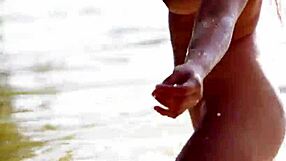 Daphne Angel Plays with Two Czech Teens in Water