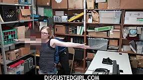 DisgustedGirl - Poor Shoplyfter Gracie May Green Sucks Big Cock for Payback