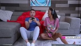 subtle step cousin face sitting lesson with eden west johnny love