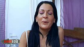 The spanish milf strips and enjoys hard sex with big tits and ass