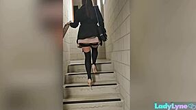 Bold Ladylyne's Black Cock Stretches Tight Milf Pussy Hard