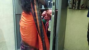 Indian maid stripped from saree for wild pounding in Hindi audio