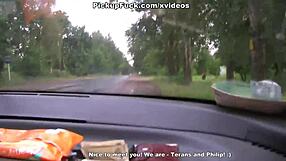 Hard sex with 18 year old blonde in public pickup 😍