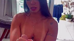 I danced for my guy and jumped on his hot rod. Part 1 full on Red!