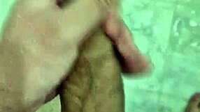 well-hung twink playing in the shower