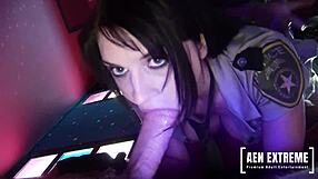 Stripping Guard Jodi James In MFM Threesome