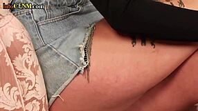 Tattooed Femdom Milfs Suck And Jerk Cock In Clothed Group Until Cum