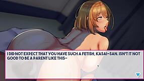 A gallery apartment scenario - a hentai game of the janitor with the cook