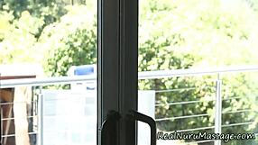 Wam Masseuse Cum Covered After Nuru Massage