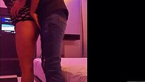 Hotwife Karlita rides cock in front of husband