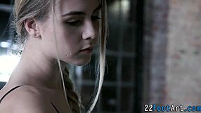 Kinky Babe Gives Footjob with Cumshot