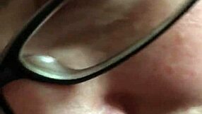 Feeling the passion in a close-up lipstick blowjob with a big cock