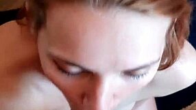 Point of view oral on knees