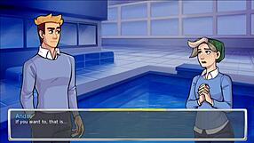 Hentai 3D cartoon with hot teacher and sexy babe