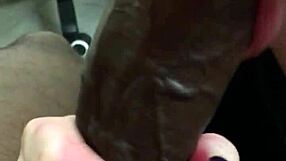 Feeling the passion in a close-up lipstick blowjob with a big cock