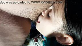 after i peed, she tongued my wet pussy real good - lesbian fun