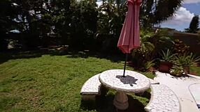 brunette drains cock in missionary creampie