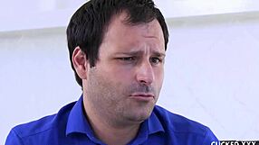 Jennifer white the milf cucks her old husband with blowjobs and doggystyle riding