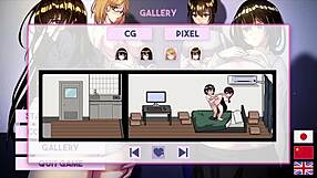 A gallery apartment scenario - a hentai game of the janitor with the cook