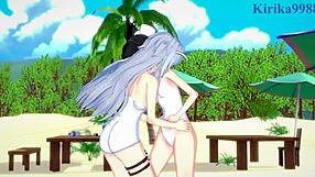 3D animated Miku and Laura in sexy outfits