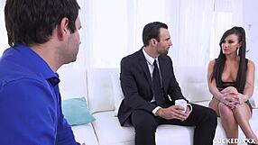 Jennifer white the milf cucks her old husband with blowjobs and doggystyle riding