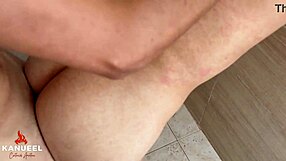 My stepdaughter's hot ass seduces me in the shower