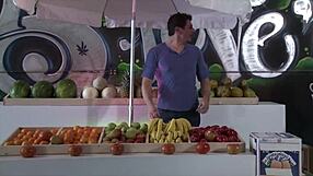 capri cavalli and carla cox fuck street vendor with anal and titty fuck