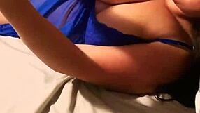 Slut wife in lingerie playing on s then fucked with cumshot