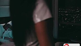 Porn nurse striptease dancing, then bent over fucking patient in hospital