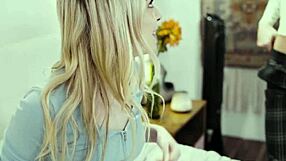 Petite 18+ Blonde Lily Larimar Scissors Hard with Stepsisters BFF Jazmin Luv!