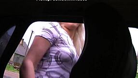 Hard sex with 18 year old blonde in public pickup 😍